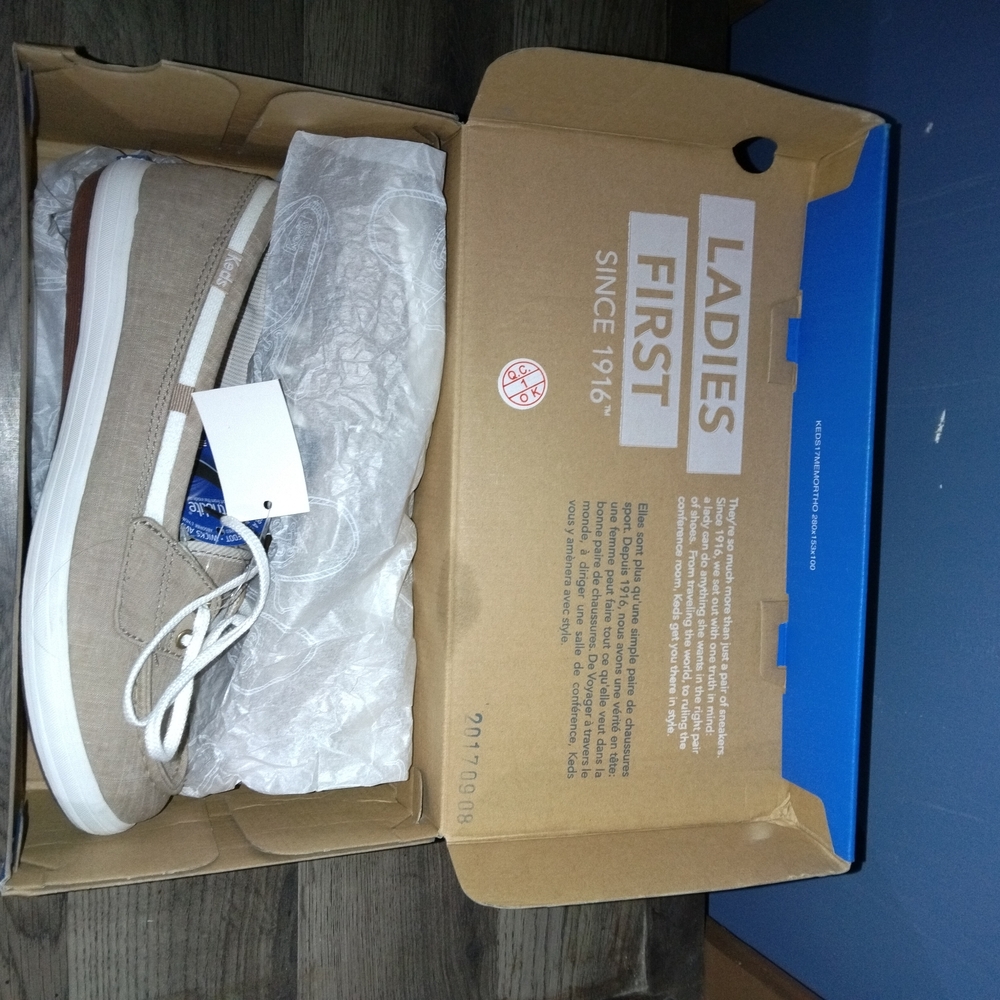 Keds Beige Canvas Sneakers for Women
